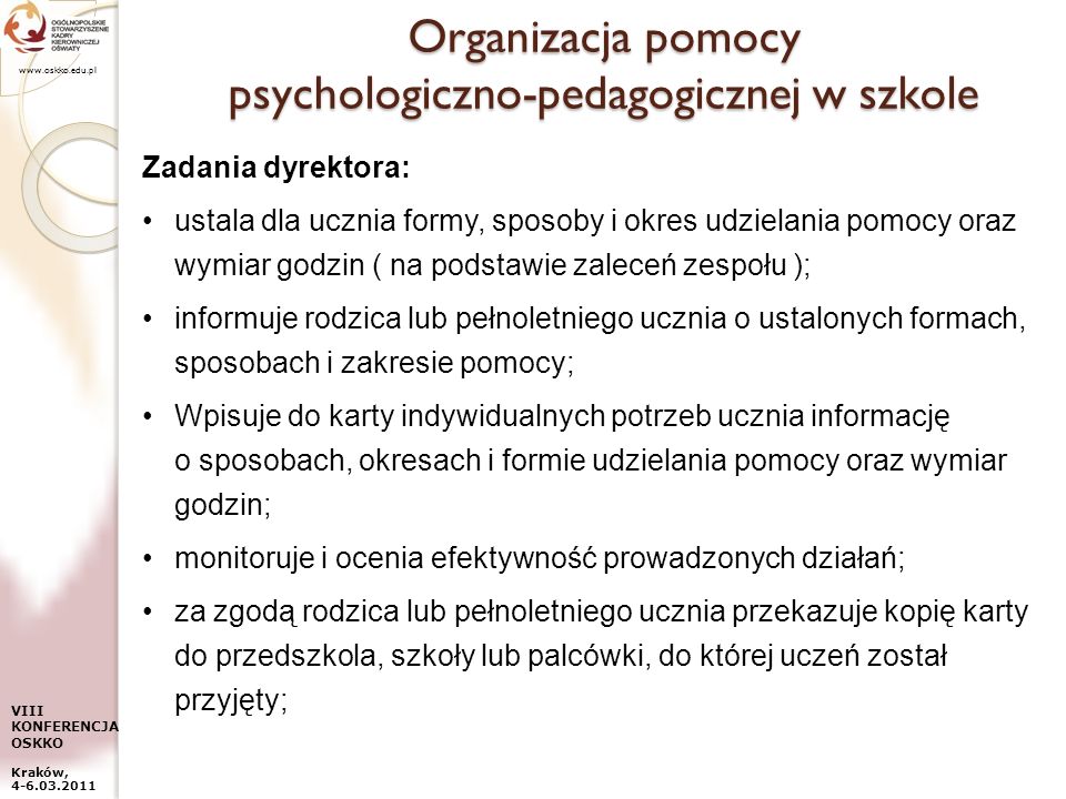 Organizacja Pomocy Psychologiczno Pedagogicznej W Szkole Ppt Pobierz